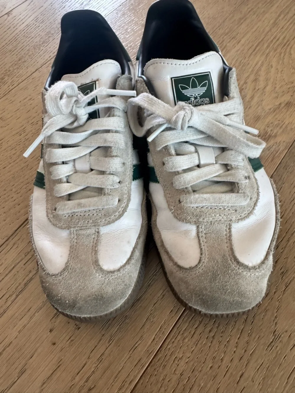 Adidas Samba OG Shoes White Green Men Size 6